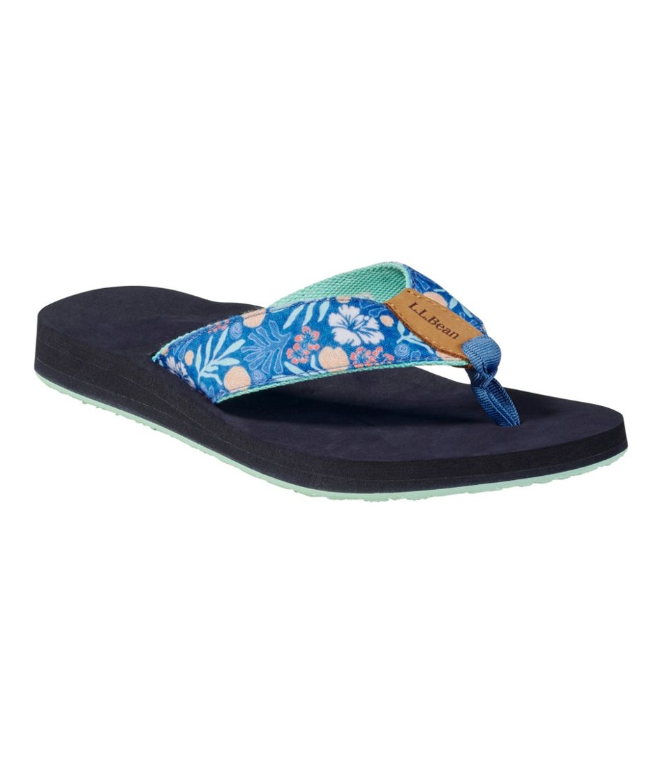 Women's Maine Isle Flip-Flops, Woven Print | L.L.Bean Featured