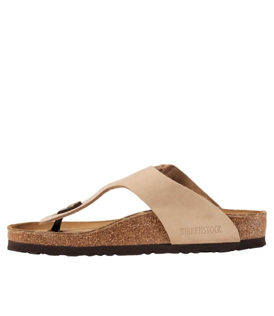 Women's Birkenstock Big Buckle Gizeh Sandals, Nubuck | L.L.Bean Exclusive