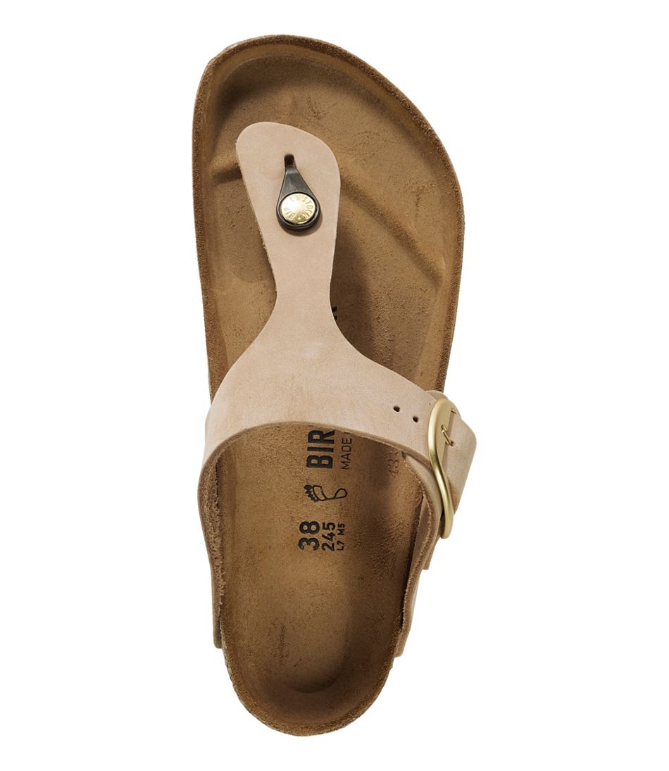 Women's Birkenstock Big Buckle Gizeh Sandals, Nubuck | L.L.Bean Exclusive