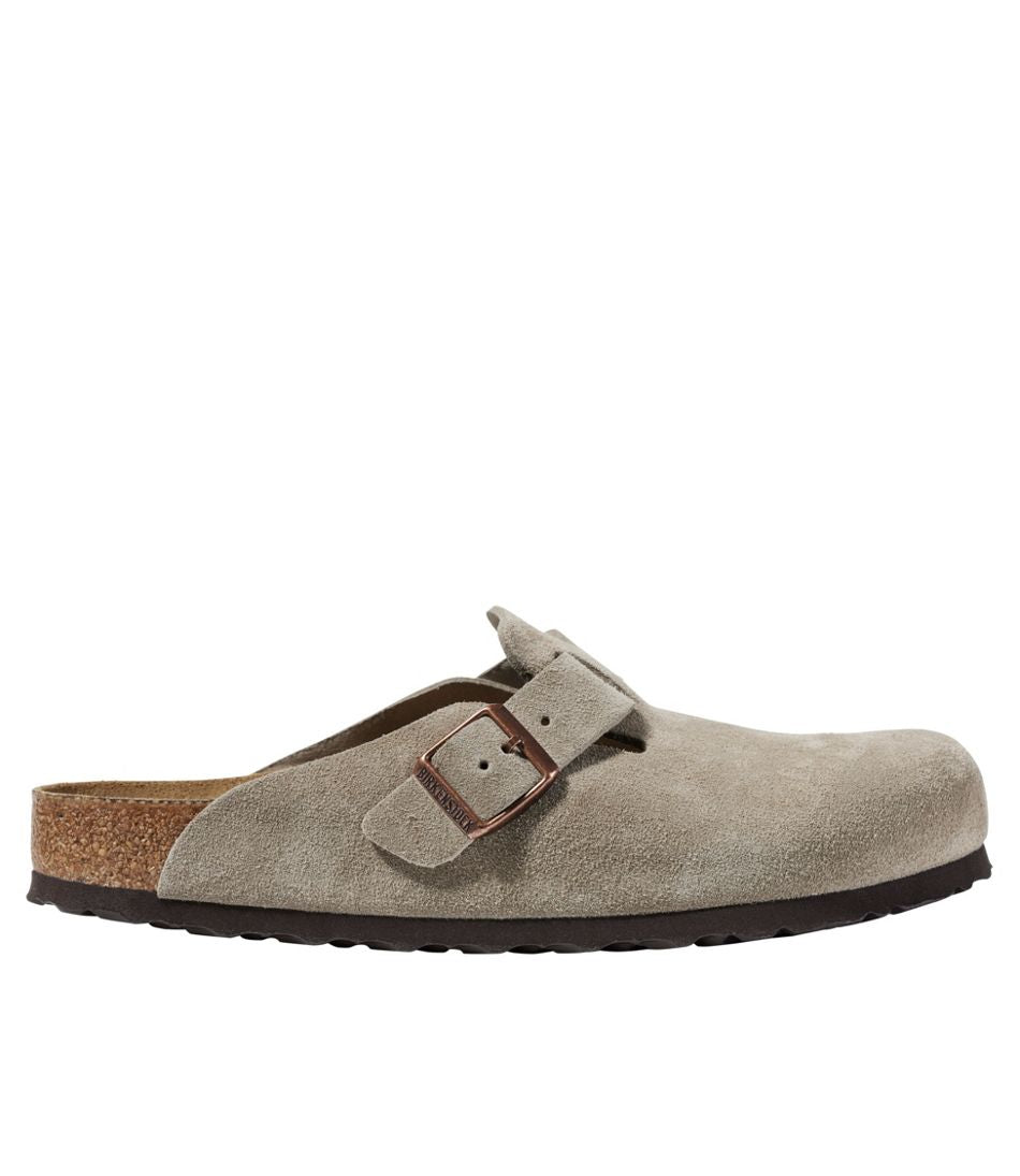 Men's Birkenstock Soft Footbed Boston Clogs, Suede | L.L.Bean Featured