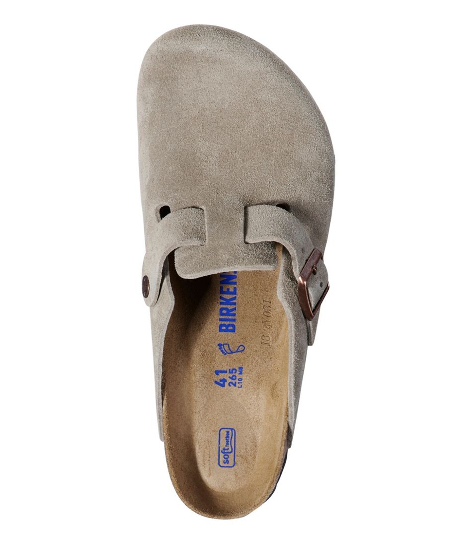 Men's Birkenstock Soft Footbed Boston Clogs, Suede | L.L.Bean Featured