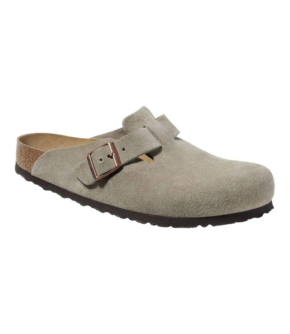 Men's Birkenstock Soft Footbed Boston Clogs, Suede | L.L.Bean Featured