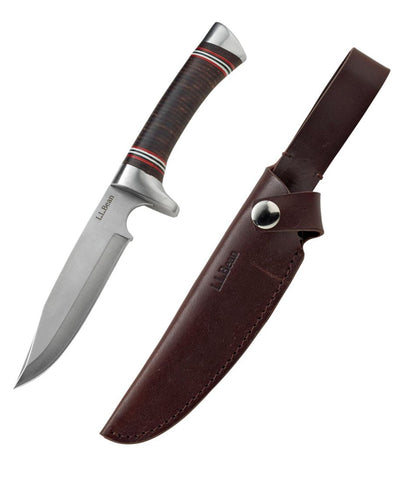 L.L.Bean Stacked Leather Hunting Knife | L.L.Bean Best Seller