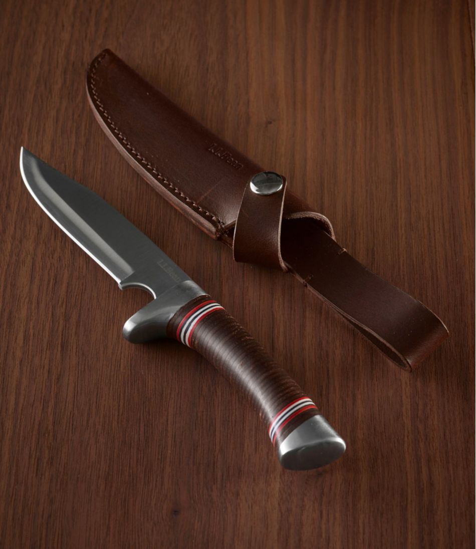 L.L.Bean Stacked Leather Hunting Knife | L.L.Bean Best Seller
