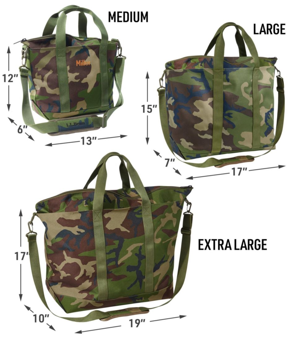 Zip Hunter's Tote Bag With Strap, Camo | L.L.Bean Great Value