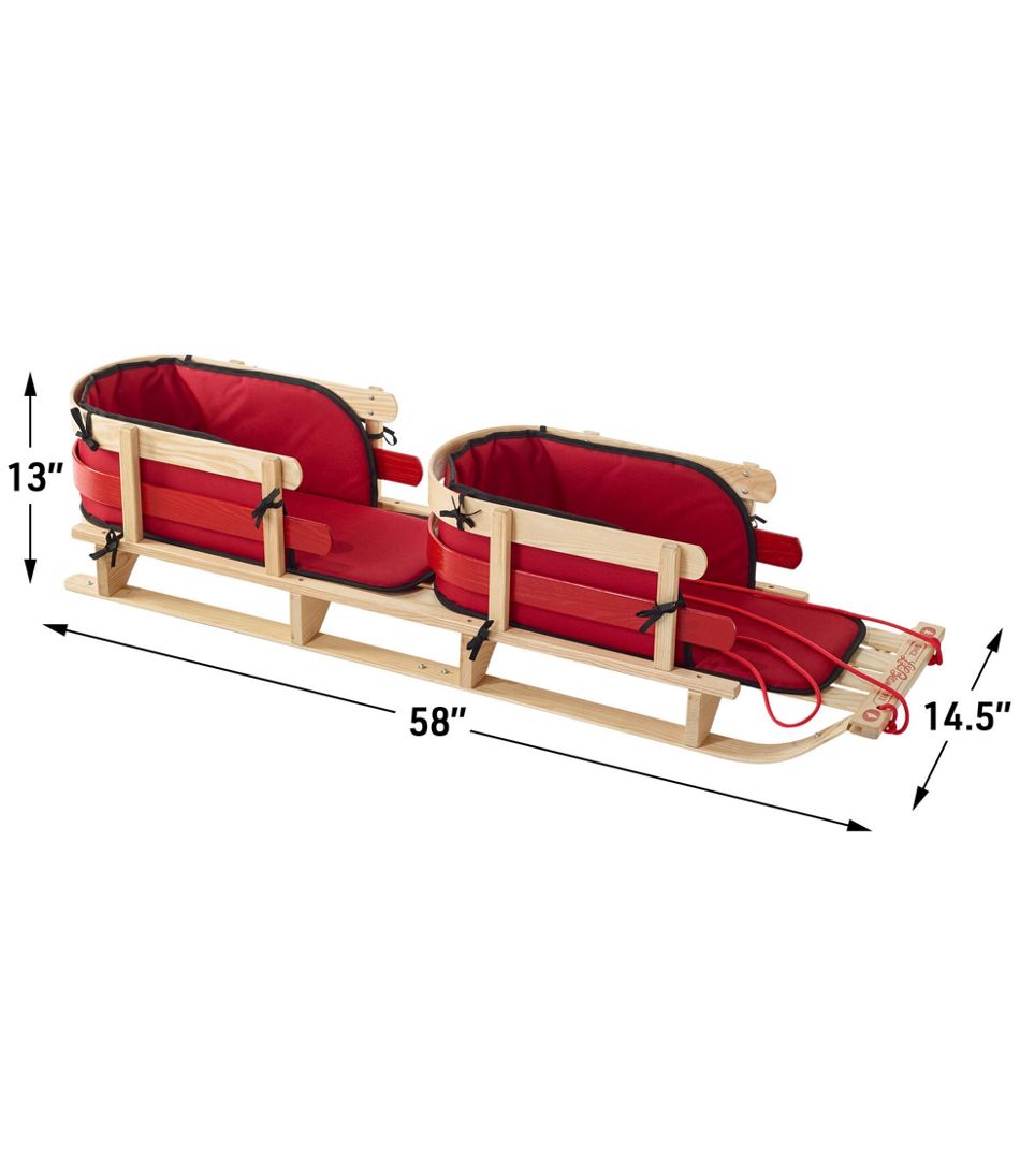 Kids' Pull Sled and Cushion Set, Tandem | L.L.Bean Featured