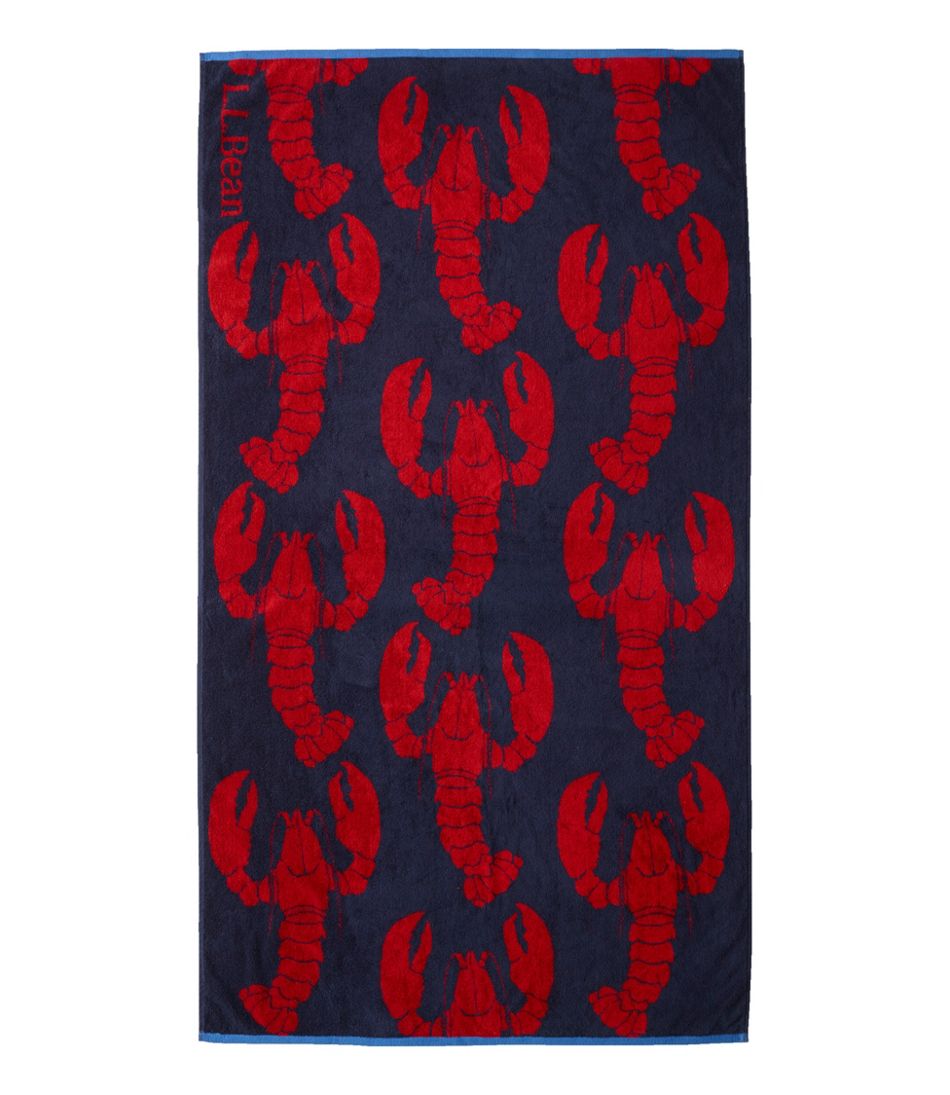 Seaside Beach Towel, Lobsters | L.L.Bean Great Value