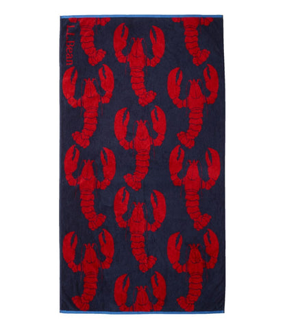 Seaside Beach Towel, Lobsters | L.L.Bean Great Value