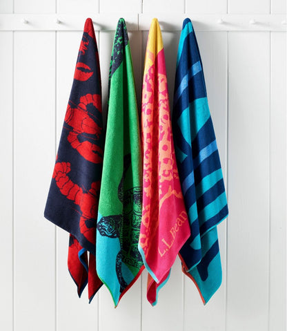 Seaside Beach Towel, Lobsters | L.L.Bean Great Value