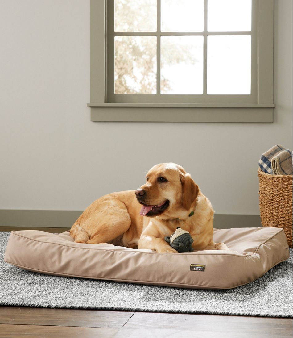 Premium Denim Therapeutic Dog Bed, Rectangular | L.L.Bean Signature