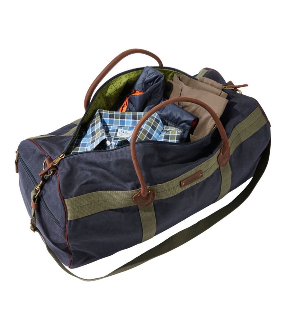 Waxed Canvas Duffle, Large | L.L.Bean Featured