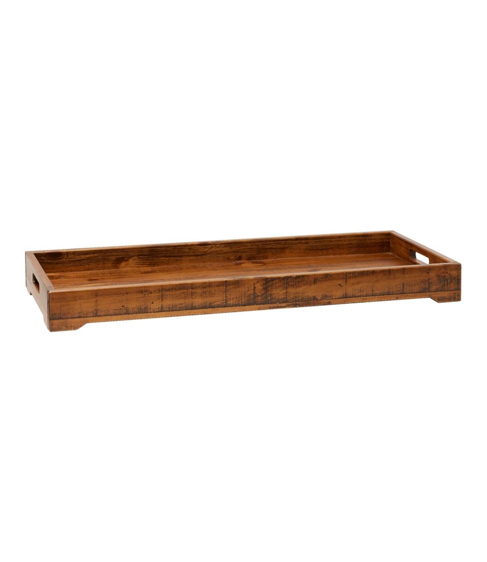 Rustic Wooden Boot Tray | L.L.Bean Popular