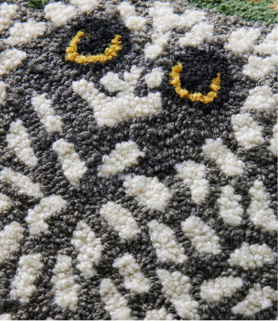 Indoor/Outdoor Hooked Pillow, Owls | L.L.Bean Great Value