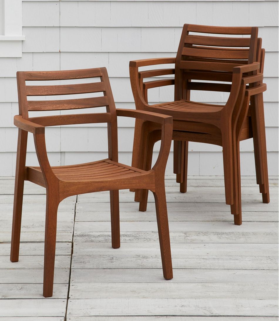 Eucalyptus Stacking Chairs, Set of Four | L.L.Bean Popular