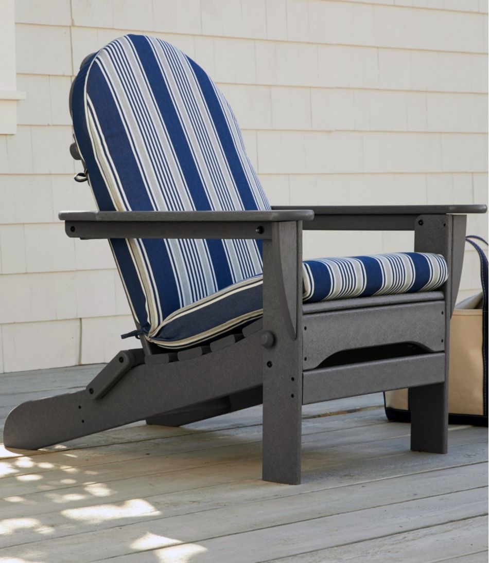 Casco Bay Adirondack Chair Seat and Back Cushion, Stripe | L.L.Bean Recommended
