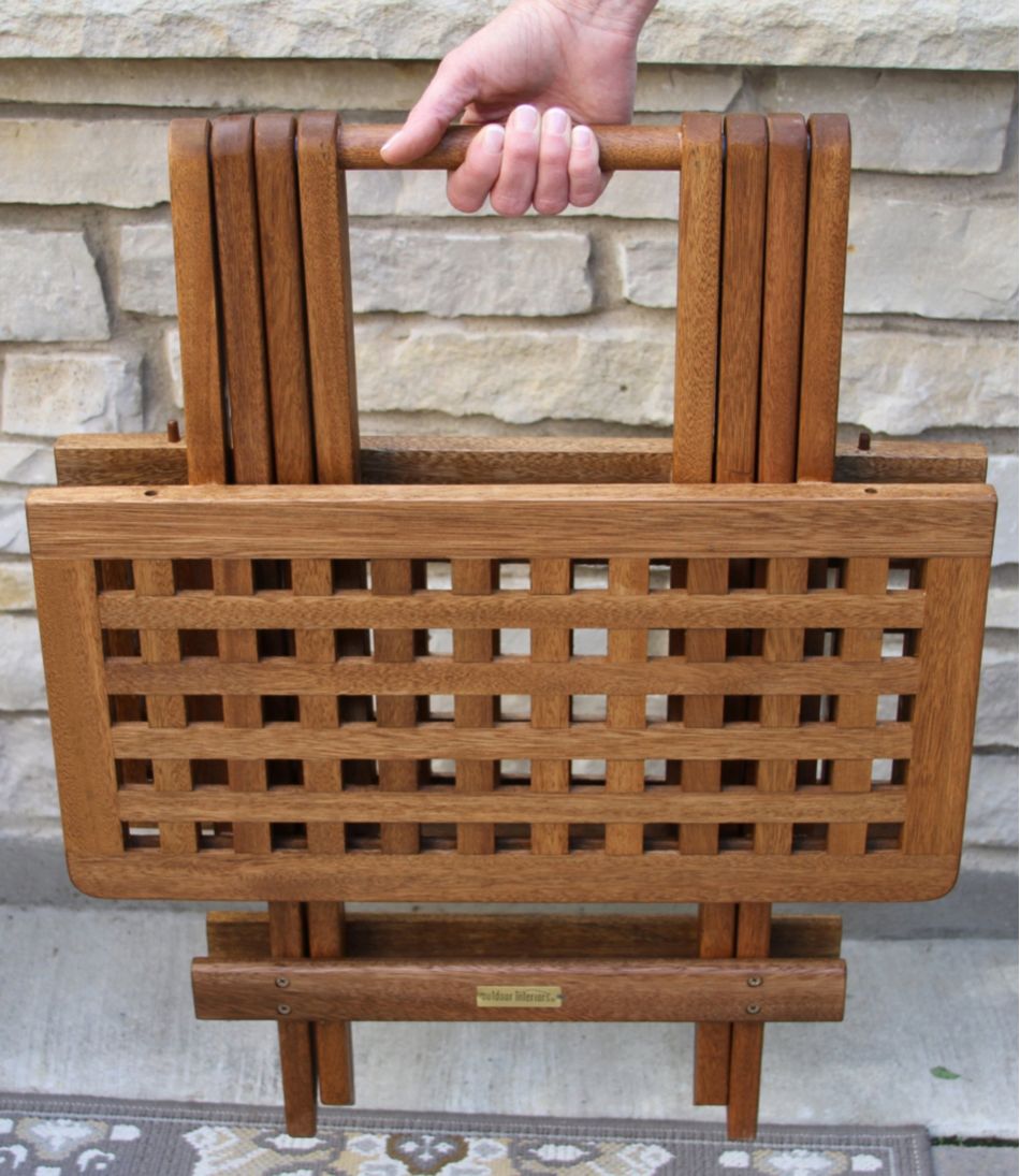 Eucalyptus Folding Side Table | L.L.Bean Classic