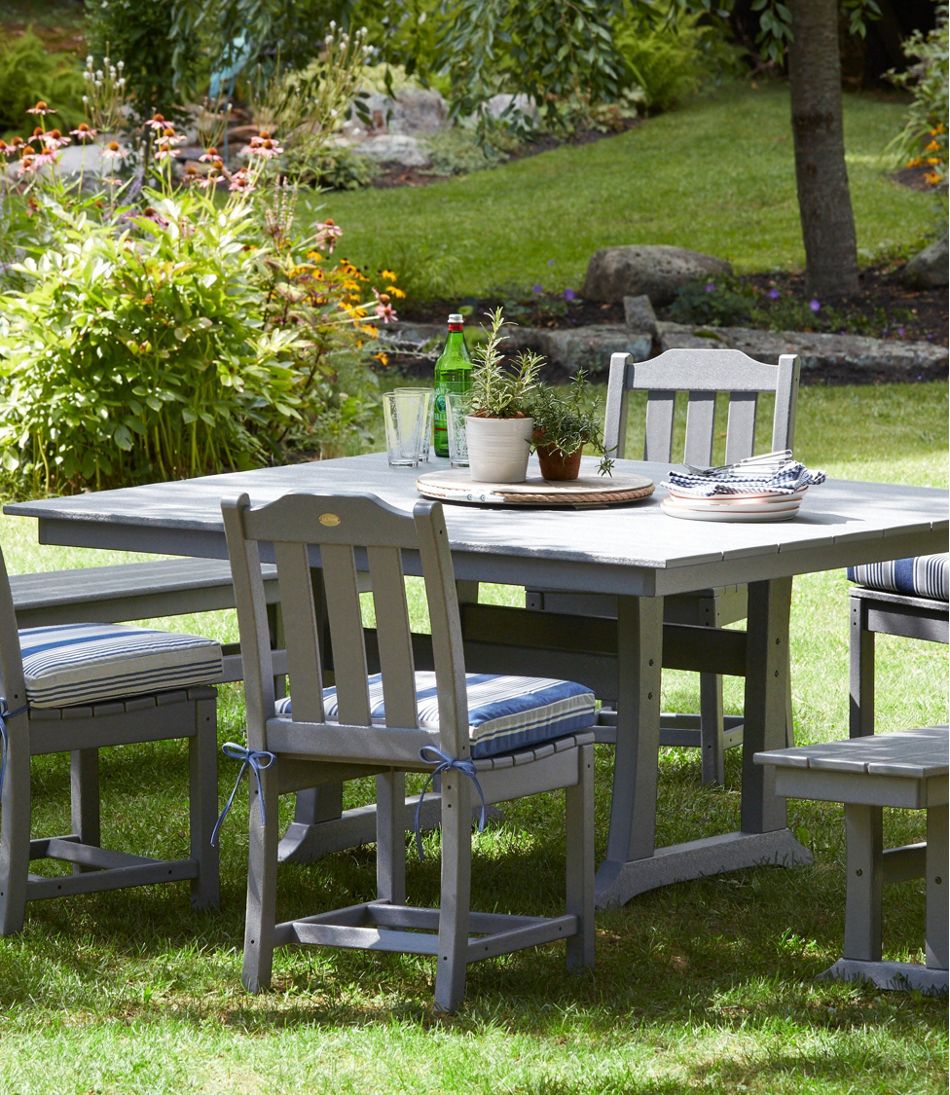 All-Weather Farmhouse Table, Square, 8-Person | L.L.Bean Everyday
