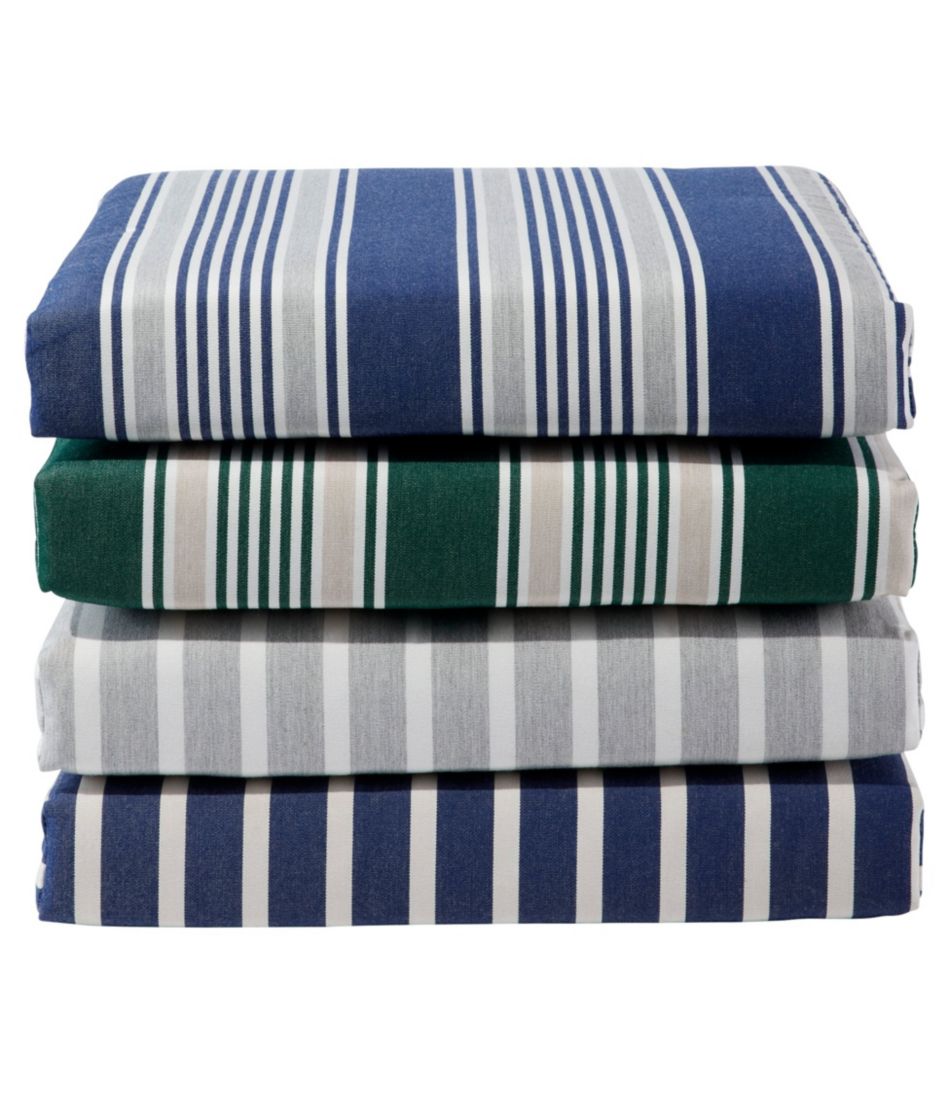 Casco Bay Cushion for All-Weather Armless/Folding Chair, Stripe | L.L.Bean Recommended