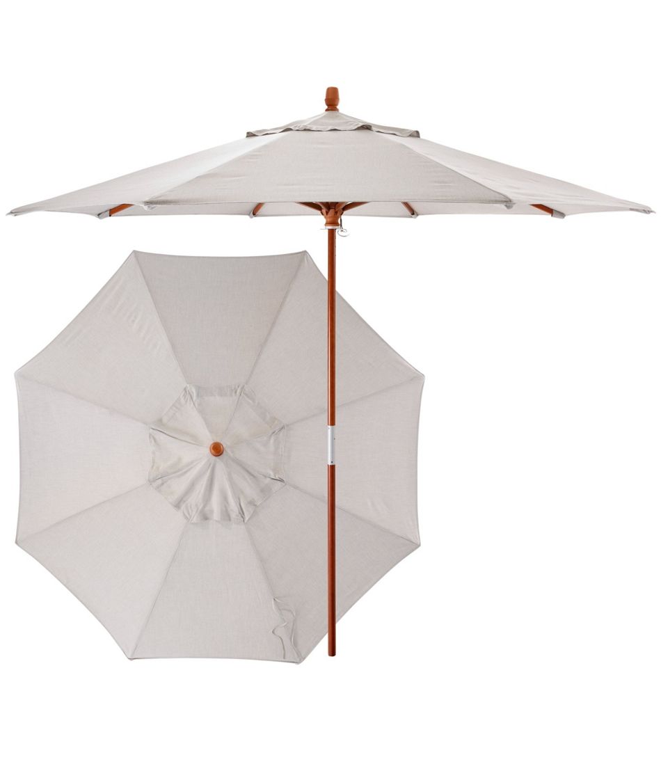 Sunbrella Market Umbrella, Wood | L.L.Bean Signature