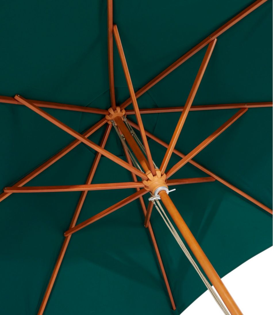 Sunbrella Market Umbrella, Wood | L.L.Bean Signature