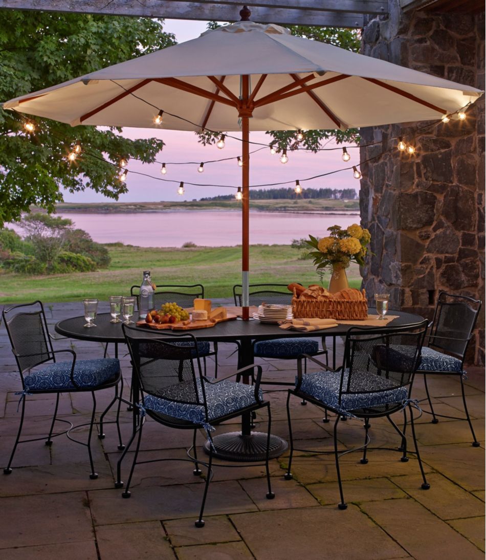 Sunbrella Market Umbrella, Wood | L.L.Bean Signature