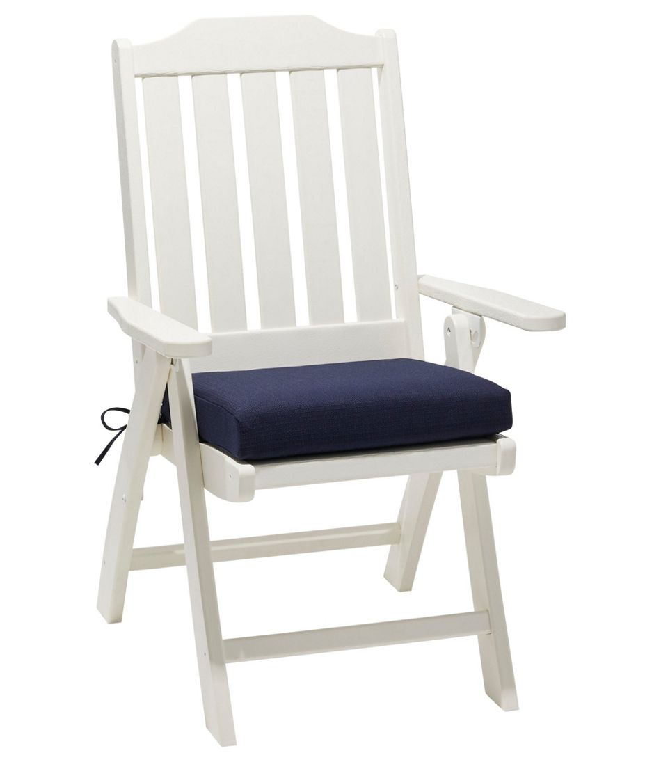 All Weather Folding/Armless Chair Textured Cushion | L.L.Bean Classic