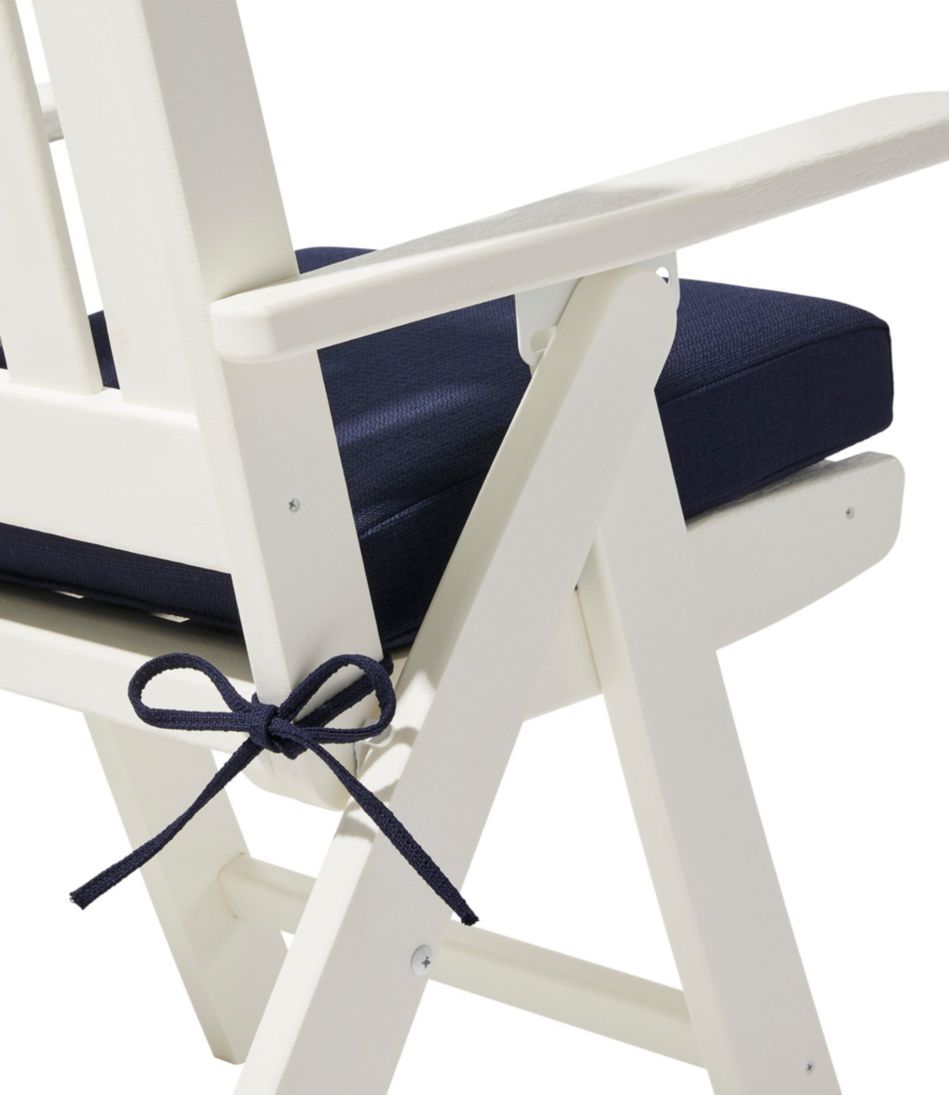 All Weather Folding/Armless Chair Textured Cushion | L.L.Bean Classic