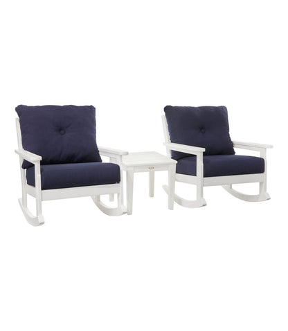 All-Weather Patio Rocker Set with Side Table, White | L.L.Bean Latest