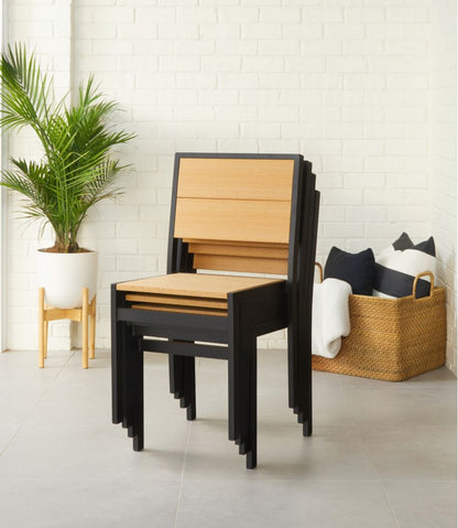 Aluminum/Recycled Poly Lumber Farmhouse Dining Set, Black | L.L.Bean Popular