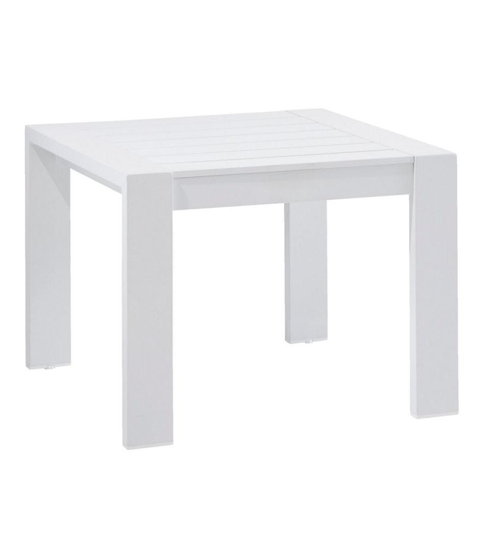 White Aluminum Deep Seating Side Table | L.L.Bean Trending