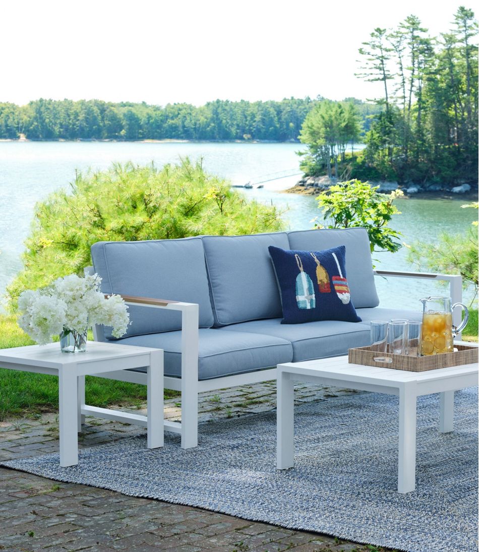 White Aluminum Deep Seating Side Table | L.L.Bean Trending