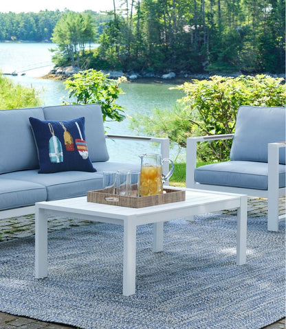 White Aluminum Deep Seating Coffee Table | L.L.Bean Best Seller