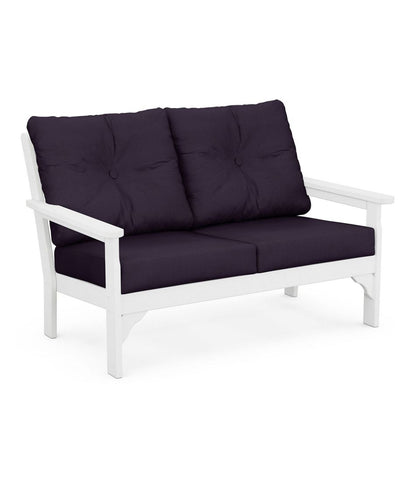 All-Weather Patio Loveseat with Textured Cushion, White | L.L.Bean Everyday