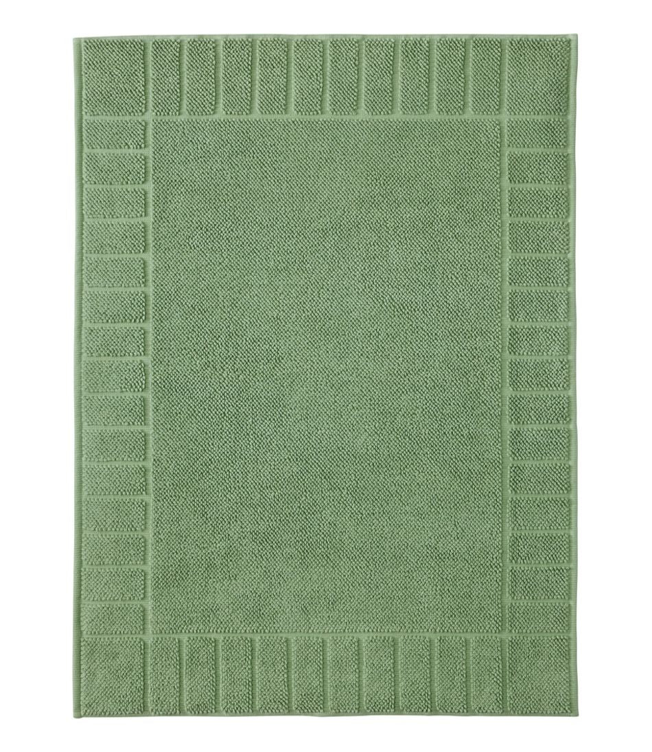 Organic Cotton Textured Bordered Bath Mat | L.L.Bean Everyday