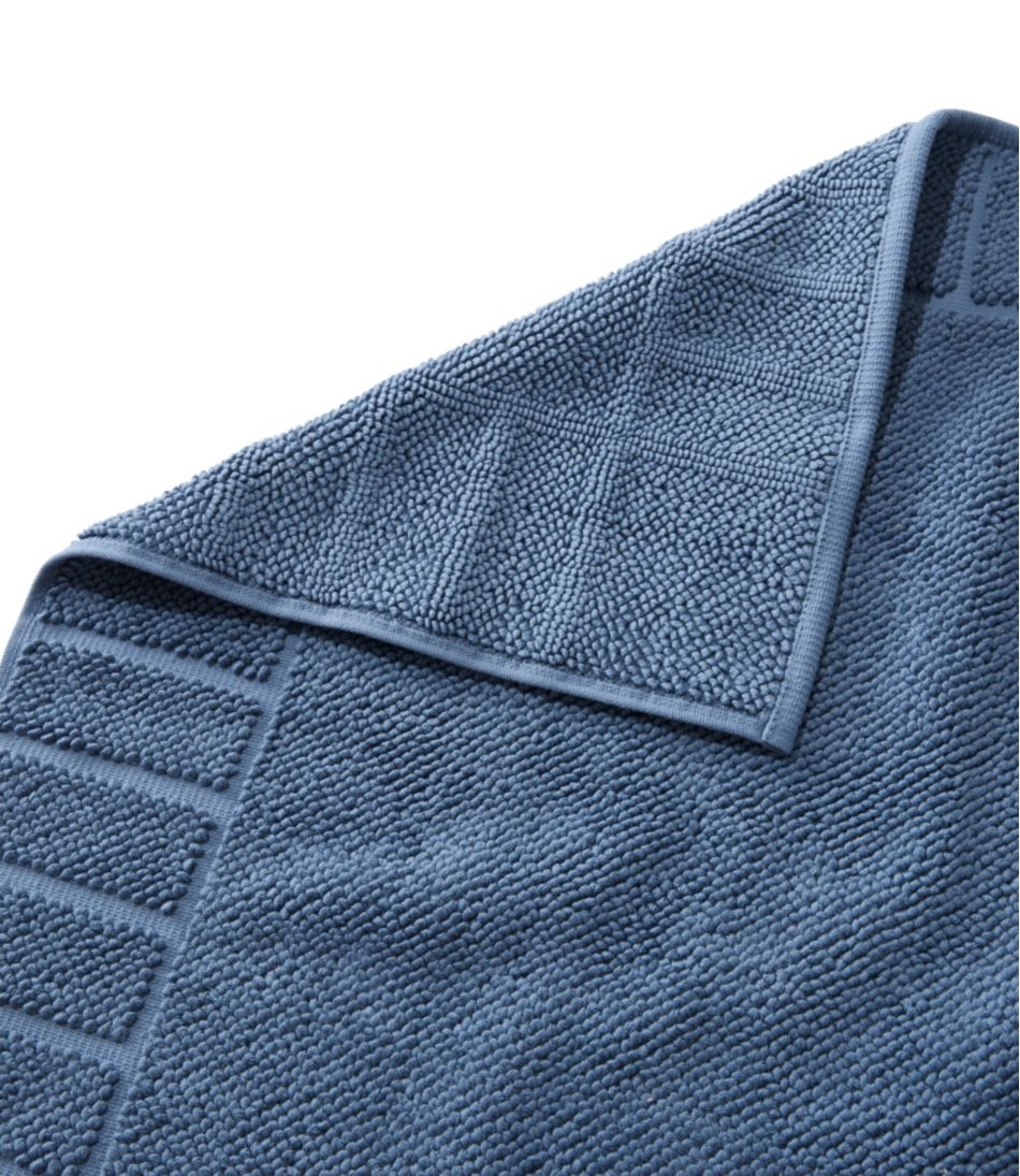 Organic Cotton Textured Bordered Bath Mat | L.L.Bean Everyday