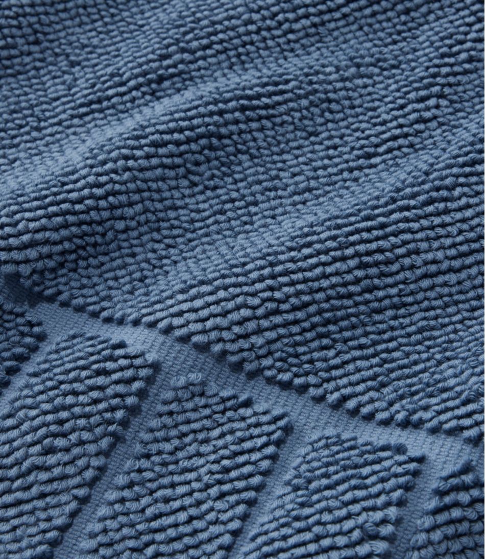Organic Cotton Textured Bordered Bath Mat | L.L.Bean Everyday