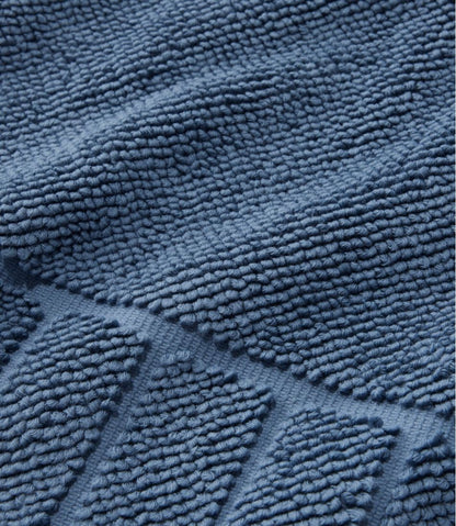 Organic Cotton Textured Bordered Bath Mat | L.L.Bean Everyday