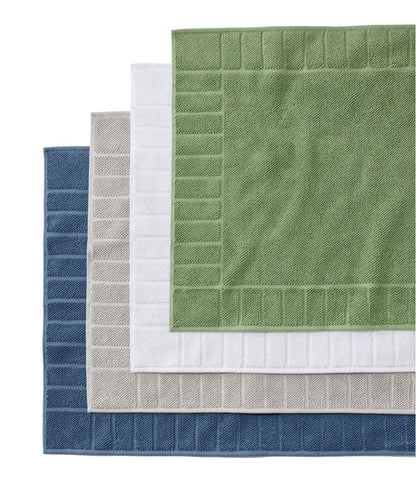 Organic Cotton Textured Bordered Bath Mat | L.L.Bean Everyday