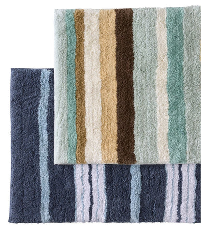 Premium Cotton Bath Mat, Multistripe | L.L.Bean Recommended