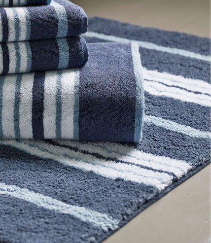 Premium Cotton Bath Mat, Multistripe | L.L.Bean Recommended