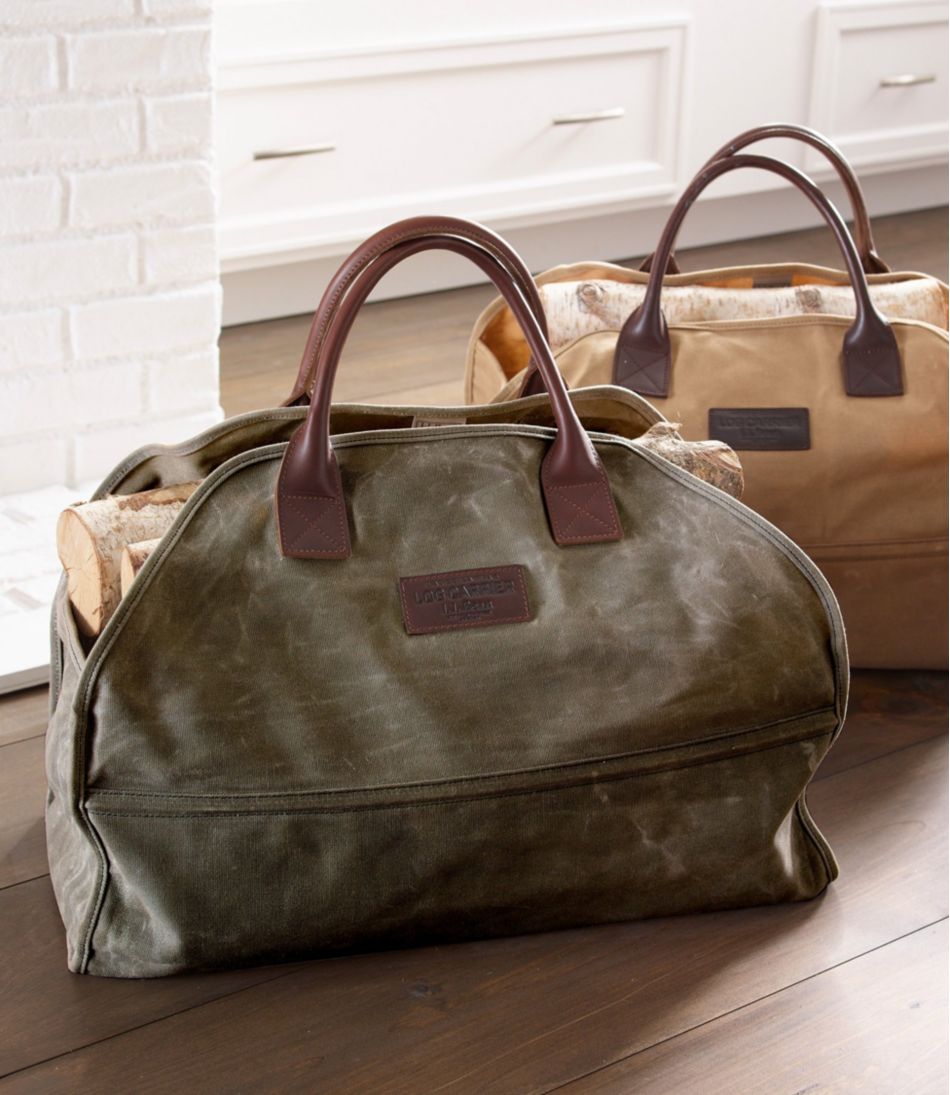 Waxed-Canvas Log Carrier | L.L.Bean Everyday