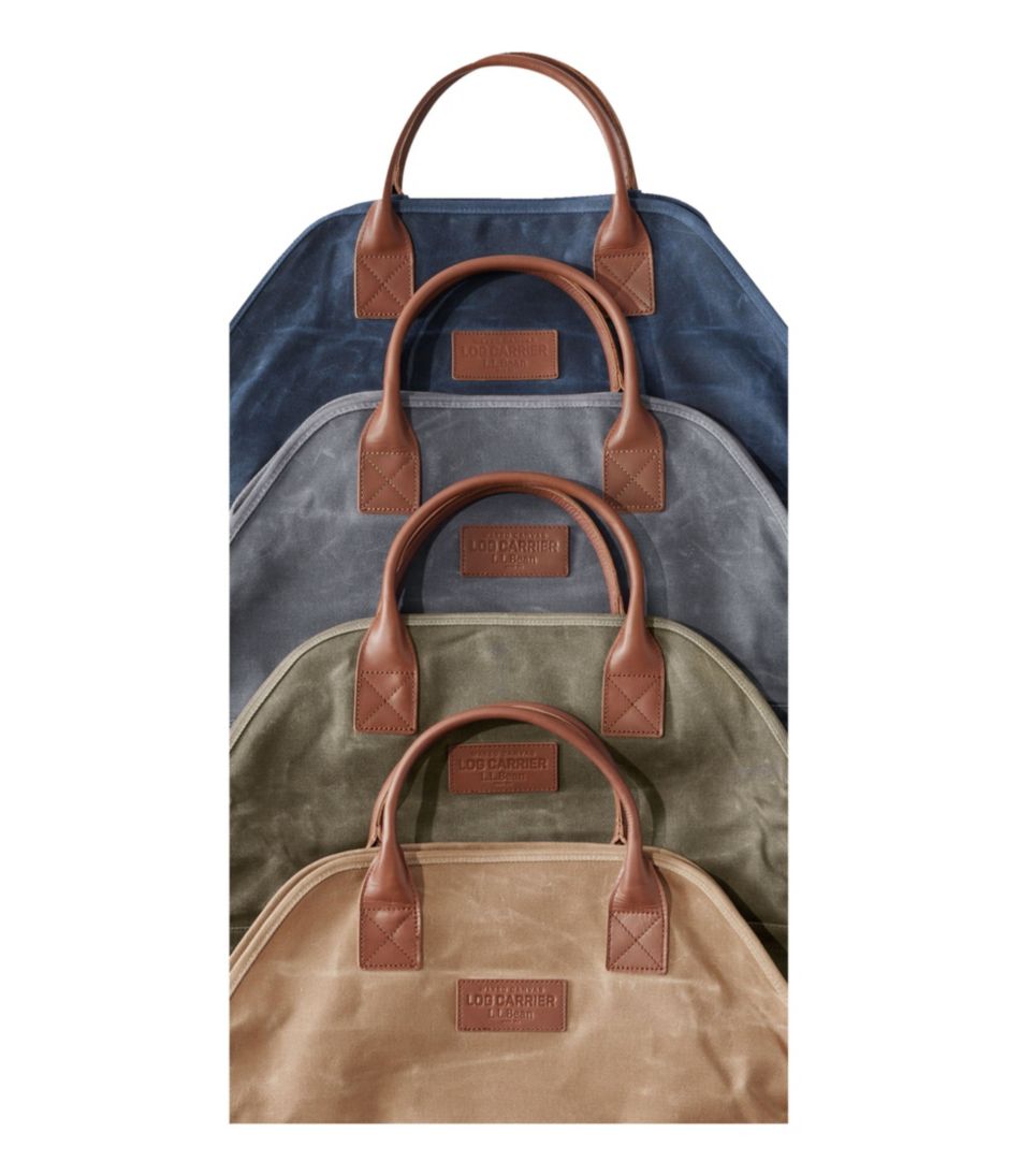 Waxed-Canvas Log Carrier | L.L.Bean Everyday
