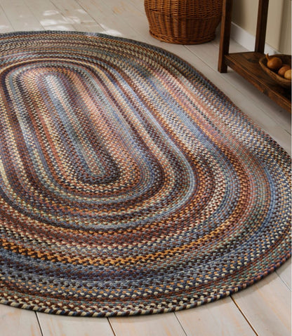L.L.Bean Braided Wool Rug, Oval | L.L.Bean Exclusive