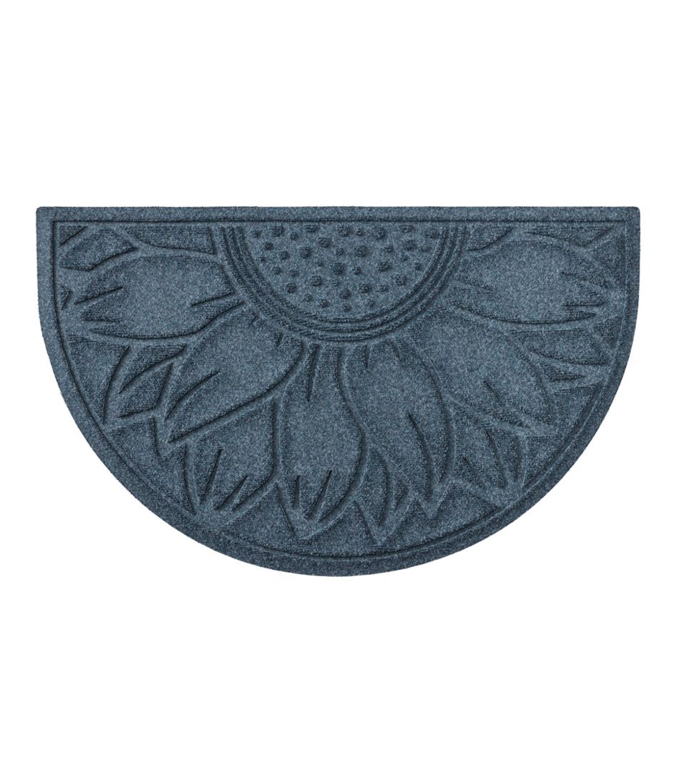 Everyspace Recycled Waterhog Doormat, Half Round, Sunflower | L.L.Bean Value