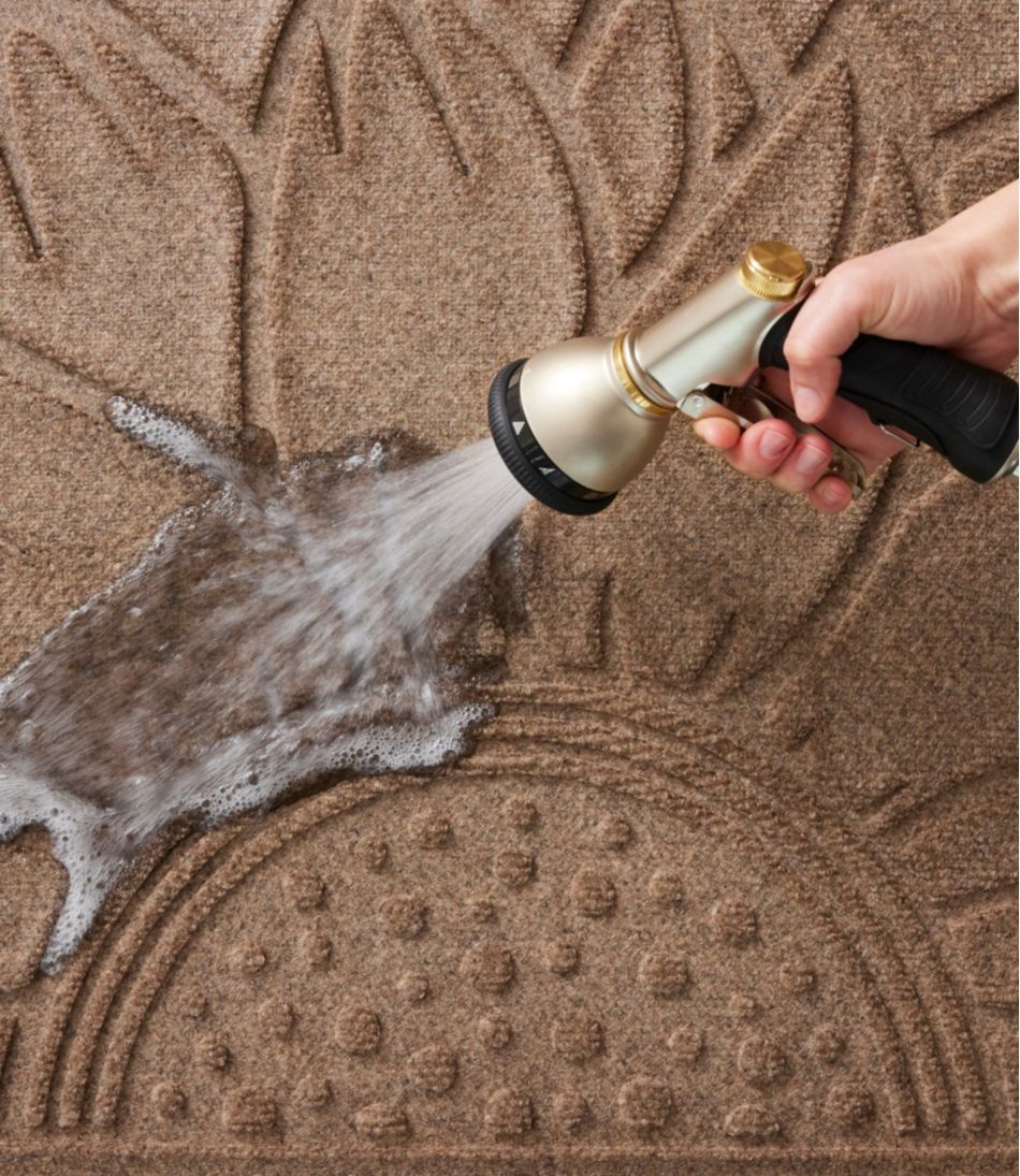 Everyspace Recycled Waterhog Doormat, Half Round, Sunflower | L.L.Bean Value