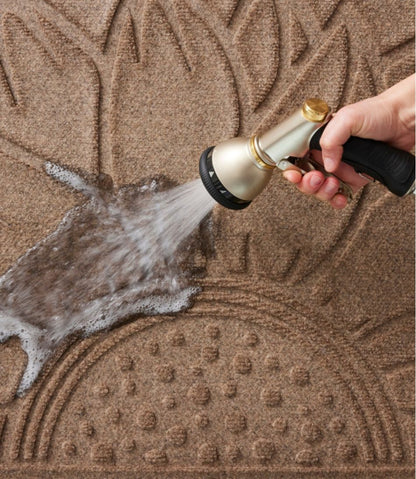 Everyspace Recycled Waterhog Doormat, Half Round, Sunflower | L.L.Bean Value