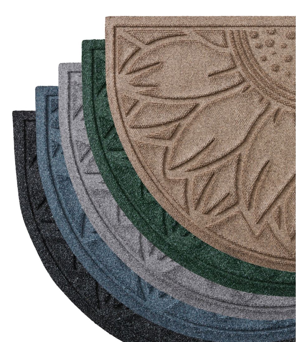 Everyspace Recycled Waterhog Doormat, Half Round, Sunflower | L.L.Bean Value