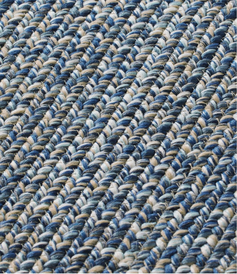 All-Weather Braided Rug, Concentric Pattern Rectangular | L.L.Bean Everyday