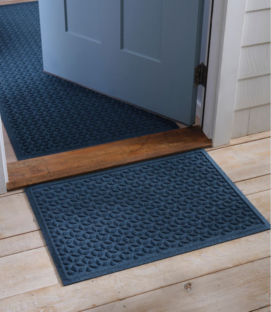 Heavyweight Recycled Waterhog Doormat, Blooming Circles | L.L.Bean Great Value