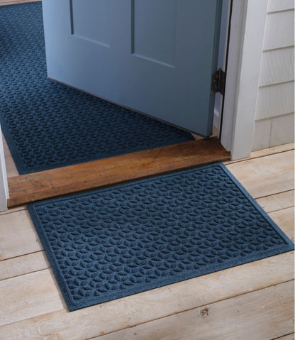 Heavyweight Recycled Waterhog Doormat, Blooming Circles | L.L.Bean Great Value